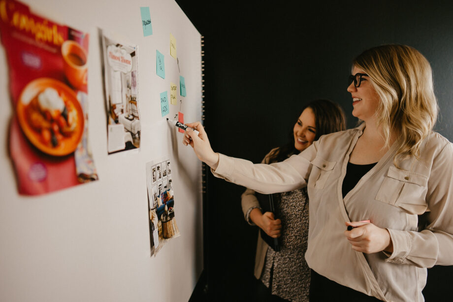 Setting strategy on a white board